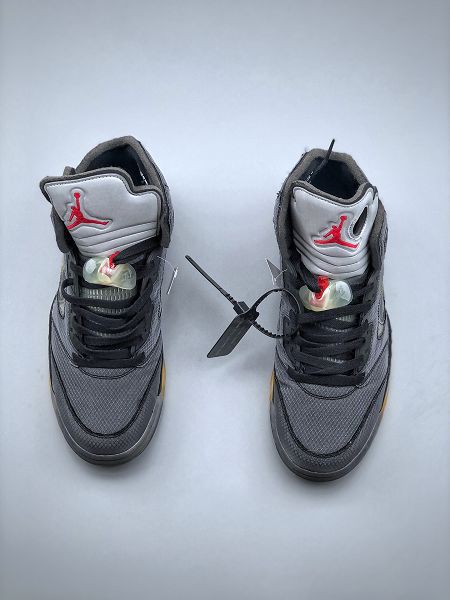 Air Jordan 5 x off white 2022新款 聯名款喬丹5代男款籃球鞋 最大有47碼