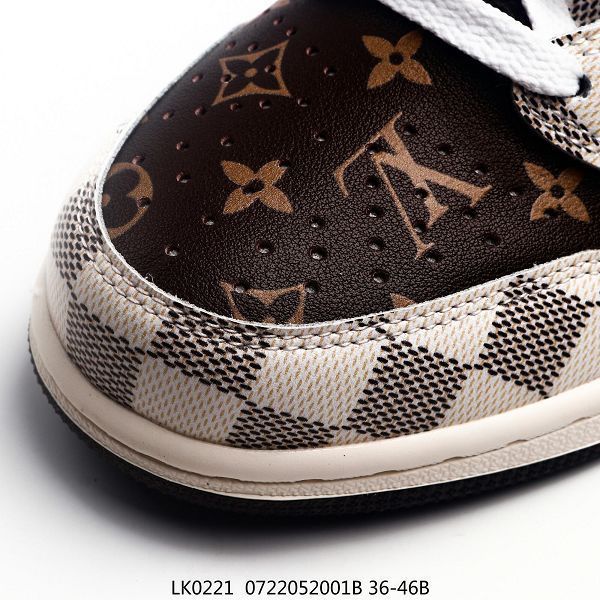 Air Jordan 1 x Louis Vuitton x travis scott 2022新款 三方聯名款男女款籃球鞋