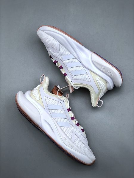 Adidas AlphaBounce 2023新款 阿爾法男女款真標網面休閒跑步鞋