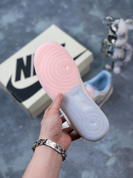 Nike Air Force1 Low White pink blue 2023新款 空軍一號低幫男女款休閒板鞋