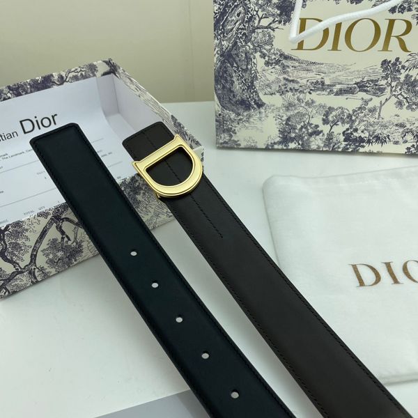 Dior皮帶 迪奧2022新款 HF0522-1雙面牛皮時尚腰帶