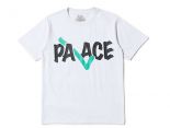 palace衣服 2018新款 字母印花休閒男生圓領短袖T恤 白色
