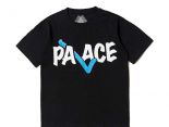 palace衣服 2018新款 字母印花休閒男生圓領短袖T恤 黑色